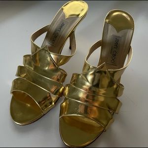 Gold Jimmy Choo Heels